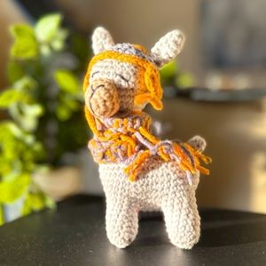 Handmade llama desinged key chain